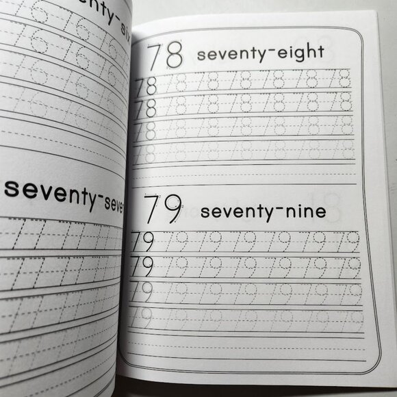 Tracing Numbers 1-100 For Kindergarten Workbook Activity Book Paperback Practice - Picture 5 of 12